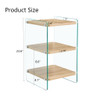 Modern 3 Layer Bedside Cabinet With Storage Function