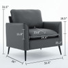 Nordic Retro Light Luxury Upholstered Sofa Chair Nordic Retro Light Luxury Upholstered Sofa Chair