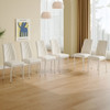 Chic Dining Chair Set With High Back