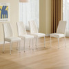 Chic Dining Chair Set With High Back