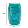 Ruby - Boho Mosaic Side Table With Ceramic Tile Top