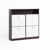 Modern Freestanding Shoe Storage Cabinet With 4 Flip Drawers