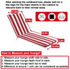 2 Pieces Set Outdoor Lounge Chair Cushion Replacement Patio Furniture Seat