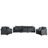 Elegant Corduroy Oversized Sectional Sofa Set With Deep Seats And Flexible Layout