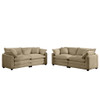 Elegant Corduroy Oversized Sectional Sofa Set With Deep Seats And Flexible Layout