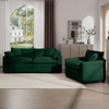 Elegant Corduroy Oversized Sectional Sofa Set With Deep Seats And Flexible Layout