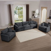 Elegant Corduroy Oversized Sectional Sofa Set With Deep Seats And Flexible Layout