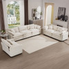 Elegant Corduroy Oversized Sectional Sofa Set With Deep Seats And Flexible Layout