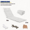 2 Piece Outdoor Chaise Lounge Chair Cushion Replacement Set