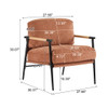 Modern Accent Chair With Plush Cushions, Cozy Seating