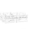 Modern Velvet Sofa With Bolstered Armrests And Pillows Modern Velvet Sofa With Bolstered Armrests And Pillows