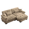 Super Comfort Oversized Modular Sectional Sofa With Movable Ottoman