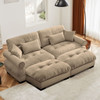 Super Comfort Oversized Modular Sectional Sofa With Movable Ottoman