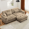 Super Comfort Oversized Modular Sectional Sofa With Movable Ottoman