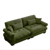 Modern Oversize Sofa With Cloud Like Comfort, Featuring Waist And Throw Pillows
