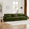 Modern Oversize Sofa With Cloud Like Comfort, Featuring Waist And Throw Pillows