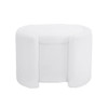 Cozy Boucle Storage Ottoman, Stylish Comfort With Hidden Storage