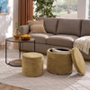 Multi Functional Ottoman And Table Set With Drum Stool