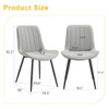 Modern Style Extended Seat Cushion Dining Chair Set Modern Style Extended Seat Cushion Dining Chair Set