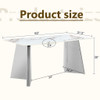 Luxurious Dining Table With Stainless Steel Butterfly Legs, Scratch & Heat Resistant