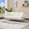 Luxury Corduroy Foldable Double Sofa Bed With Folding Armrests