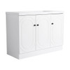 Contemporary Freestanding Bathroom Vanity With Resin Sink & Soft-Close Cabinet Doors Contemporary Freestanding Bathroom Vanity With Resin Sink & Soft-Close Cabinet Doors