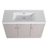 Contemporary Freestanding Bathroom Vanity With Resin Sink & Soft-Close Cabinet Doors Contemporary Freestanding Bathroom Vanity With Resin Sink & Soft-Close Cabinet Doors