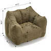 Comfortable Chenille Sofa Chairs With Highly Resilient Foam For Living Rooms And Bedrooms