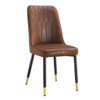 Modern Dining Chairs With Sleek Backrest And Metal Legs