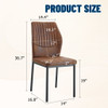 Luxury Simple Chair With Metal Leg