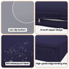 14 Pack Cushion Covers For 7 Piece Wicker Rattan Sectional Sofa