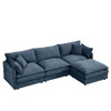 Contemporary Modular Sectional Sofa Set With Movable Ottoman Contemporary Modular Sectional Sofa Set With Movable Ottoman