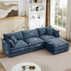 Contemporary Modular Sectional Sofa Set With Movable Ottoman Contemporary Modular Sectional Sofa Set With Movable Ottoman