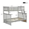 Bunk Bed With Ladder, And Safety Guard Rails Bunk Bed With Ladder, And Safety Guard Rails