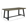 7 Pieces Modern Outdoor Dining Set With Acacia Wood Table And Chairs
