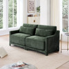 Elegant Sofa With Ergonomic Design And Lumbar Pillows