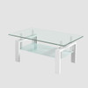 Tempered Glass Table With Storage