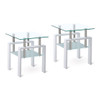Tempered Glass Table With Storage