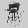 Bar Stool 360 Swivel With Back Footrest Bar Stool 360 Swivel With Back Footrest