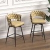Bar Stool 360 Swivel With Back Footrest