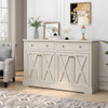 Vintage Sideboard With 2 Drawers And Four Doors For Living Room