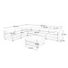 Modern Modular Sectional Sofa With Storag, Contemporary Cylindrical Design