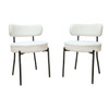 Mid-Century Modern Dining Chair With Curved Backrest