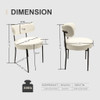 Mid-Century Modern Dining Chair With Curved Backrest