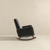 Demetrius - Rocking Chair - Dark Gray / Wood