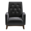 Demetrius - Rocking Chair - Dark Gray / Wood