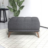Addison - Square Upholstered Ottoman - Dark Gray