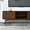 Caroline - Mid-Century Modern Style TV Stand Up To 72" - Brown / Dark Brown