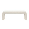 Modern Contemporary Waterfall Bench - Cream