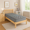Comfort Care - 7" King Size, Foam Core Mattress, Medium Comfort - Gray / Blue